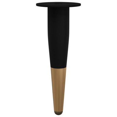 vidaXL Furniture Feet Black and Gold Iron Home Accessories Support Improvement