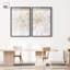 Ensemble de décoration murale bohème dorée « Silk Burst Duet Shadowbox Print » par Art Remedy, cadre noir, 10 x 15-670549802-670549803
