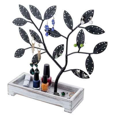 Earring Tree Jewellery Stand With Ring Tray