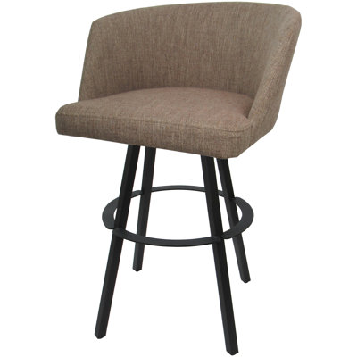 Labawld Swivel Counter Metal Stool On Warren Base by Canora Grey