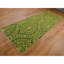 Tapis de couloir vert en laine noué à la main 4 pi 1 po x 11 pi 8 po 648CAF3CD53947EDAF5B6C2DB6F6D03E