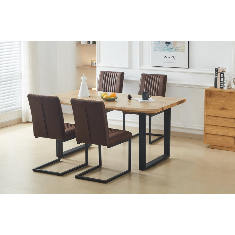 Abinadi Dining Set, 5 Pieces: 1 Table, 4 Chairs