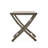 Folding Wood Bistro Table 25", Grey, With Delightful Slat Design And Foot Pads 25" Grey For Patio, Fixed