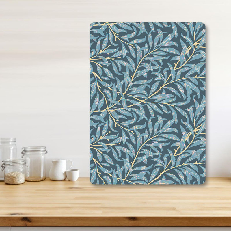 Flourish Premium Tempered Glass Cutting Board, 9.8 x 13.8 inches | 100% Antibacterial, Easy Clean, Non-Slip Silicone Feet | Durable Kitchen Essential for Safe Food Preparation, Stylish and Functional Design