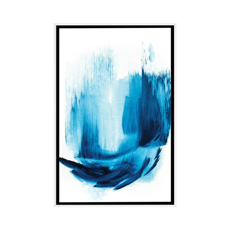 Royal Blue I - Print on Canvas, 66.04 cm H x 45.72 cm W, White Framed