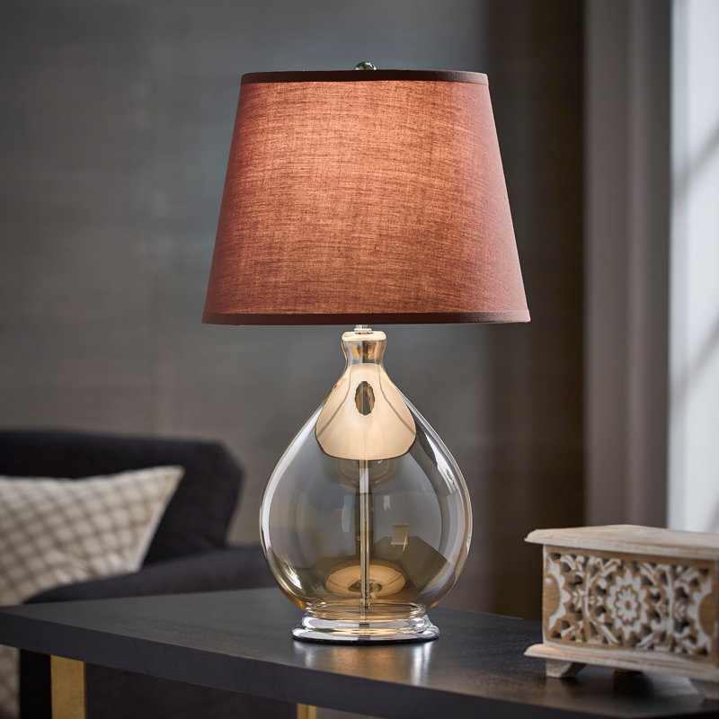 Lampe de table en verre Gissela