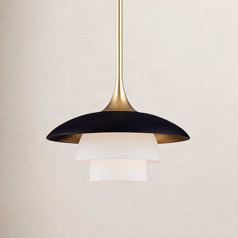 Burbank 1 - Light Single Pendant, Aged Brass
