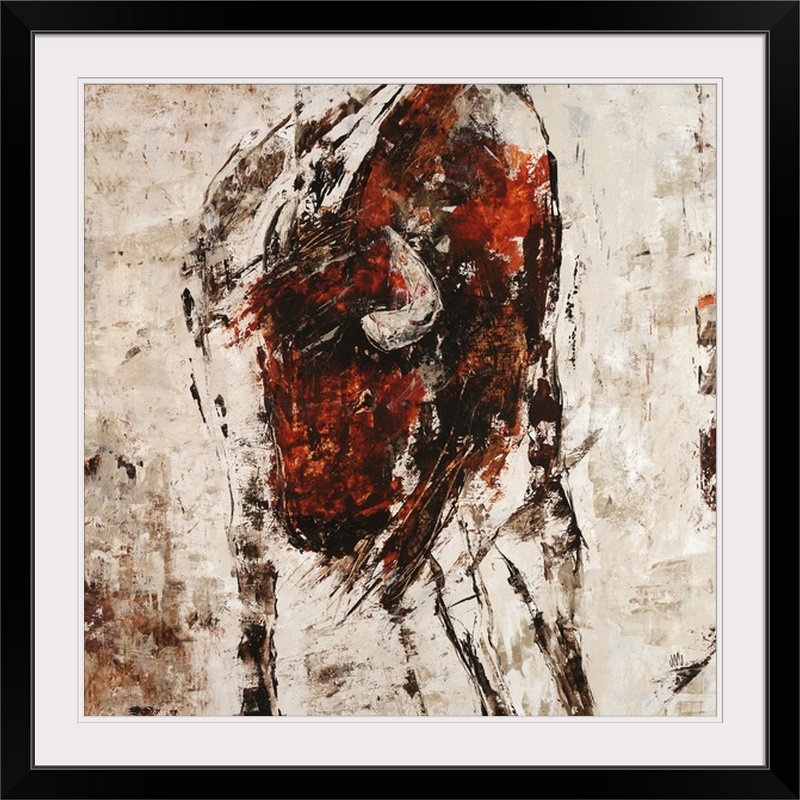 'ouest Américain Par Jodi Maas Peinture Impression, Noir encadré, 20" H x 20" lx 1" p
