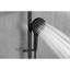 Douche à main à barre coulissante de 28 pouces, tuyau de 59 pouces, noir mat, acier inoxydable, pomme de douche réglable pour une baignoire propre et agréable avec barre à boyaux, séance de douche confortable