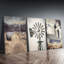 «Farmhouse», ensemble de 3 impressions sur toile - Espace de vie rustique-76967627
