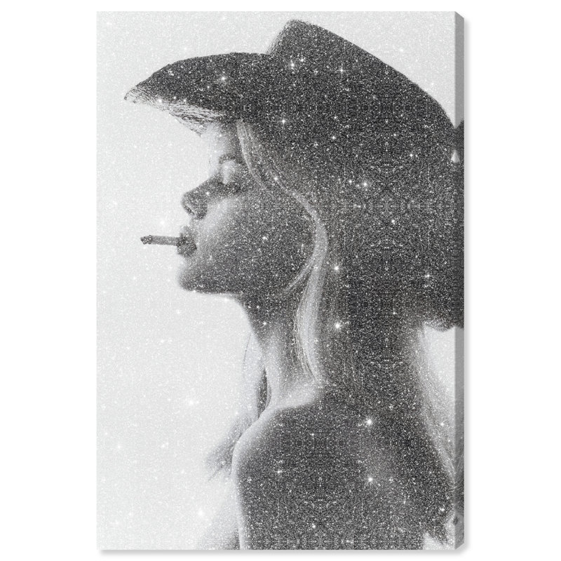 Desert Cowgirl Fashion Canvas Print by Oliver Gal, Black Frame, 10 x 15, 10"H x 15"W, Gallery Wrapped
