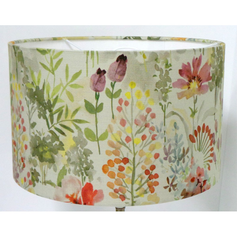 Cotton Drum Pendant Shade ( Screw On ), 22 cm H x 35 cm W x 35 cm D