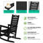 Chaise berçante surdimensionnée en PEHD d'extérieur-22411568
