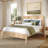 Sera Fluted Solid Wood Platform Bed-1024237437-1024237439