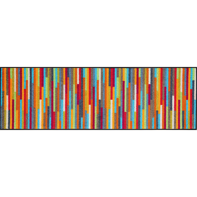 Mikado Non-Slip Doormat, Multicoloured, Rectangle 75 x 190 cm