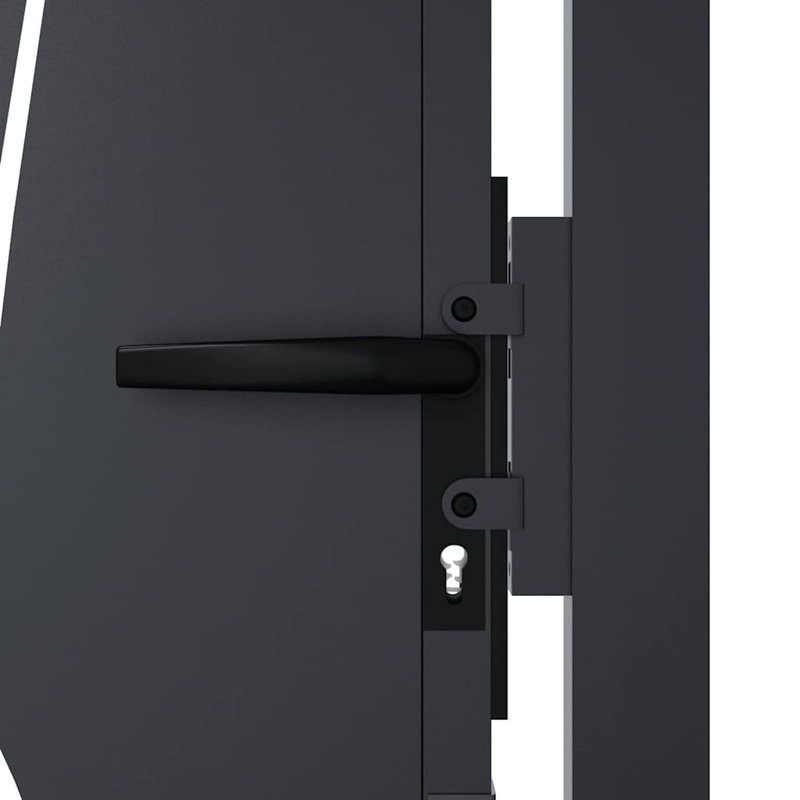 Barrière de jardin en acier vidaXL anthracite 105 x 155 cm, Anthracite, 39,4 po x 59,1 po