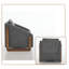 Chaise avec accoudoirs rembourrés Modern Chenille-64140766