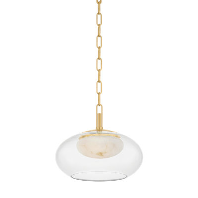 Luminaire suspendu Moore en laiton vieilli
