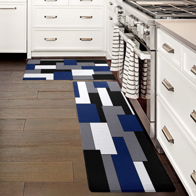 Ensemble de 2 tapis de cuisine anti-fatigue