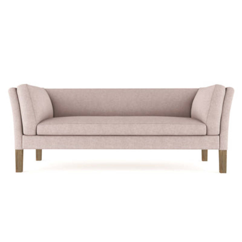 Charlton Sofa, Plush Velvet Graphite, Weathered