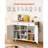 52in Kitchen Island Cart Rolling Storage Cabinet Table with Drawer Drop Leaf