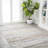 Whitbyston Loom Modern Strie' Gray/Blue/Orange Rug-1191630424