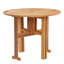 Abi-Jo Round Solid Wood Outdoor with Umbrella Hole Dining Table - 89.7 cm W 90 cm D