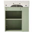 Meuble-lavabo flottant - armoire de 21,6 po avec lavabo en céramique, espace de rangement gauche pour la baignoire, trou de trop-plein, zone moderne pratique, porte à fermeture douce, finition-1131242248