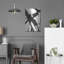 Art mural en métal «Expression Abstract I White Crop» par Shirley Novak-102368369