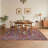  Washable Rugs for Living Room, Non Slip Floral Area Rugs, Low Pile Stain Resistant Botanical Bird Soft Carpet, Foldable Indoor Floor Mats for Bedroom, Nursery, Dining Room-146850912-144778612
