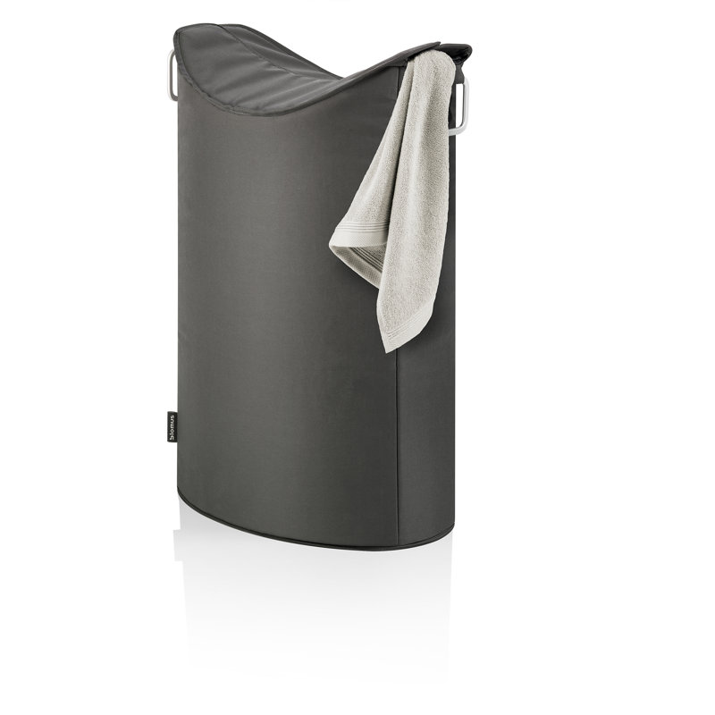 Frisco Anthrocite Collapsible Laundry Hamper with Overlapping Lid