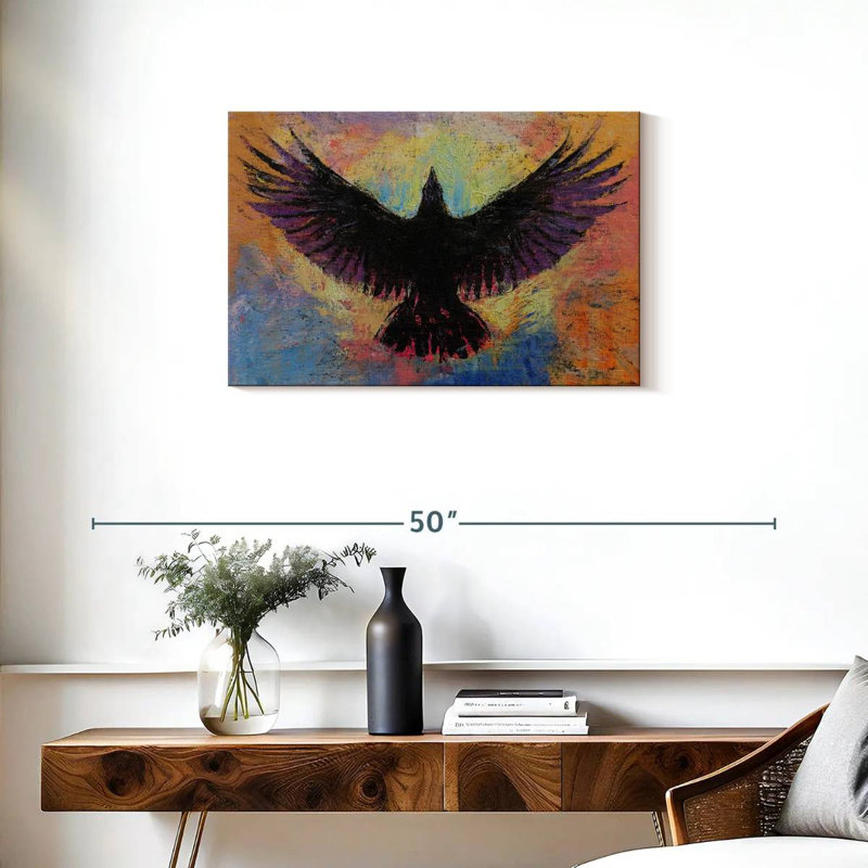 Brampt Crow, 20" H x 30" W