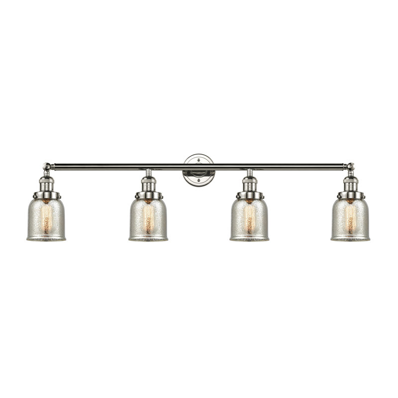 Éclairage pour salle de bain 4 lumières Hanh, DEL, Nickel poli