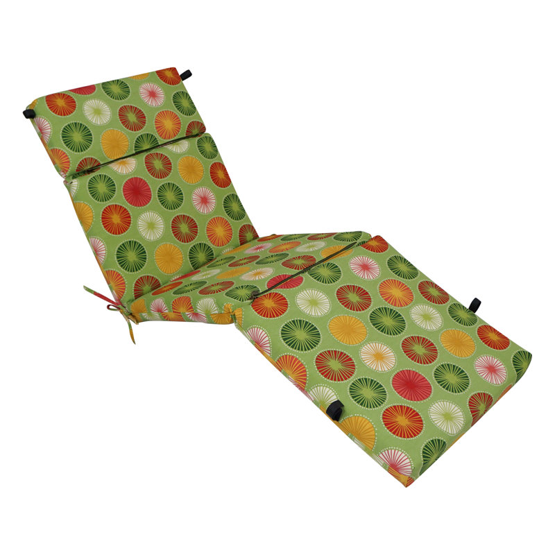 Coussin de chaise longue en polyester 72 po x 24 po
