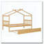 Lit en bois avec lit gigogne simple-370702193