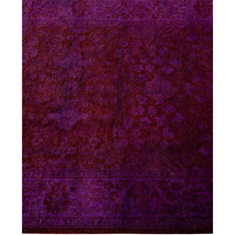 Huckstep One-of-a-Kind 2' 8" X 18' 5" Runner Wool Area Rug Purple