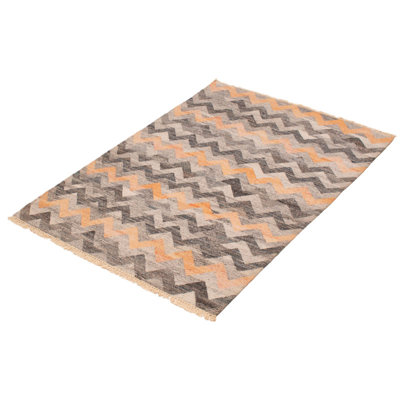 Tapis rectangulaire unique 5 pi 3 po x 7 pi 7 po gris