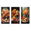 «Mexican sombrero floral shades», ensemble d'art mural en métal mexicain de 3-952175231