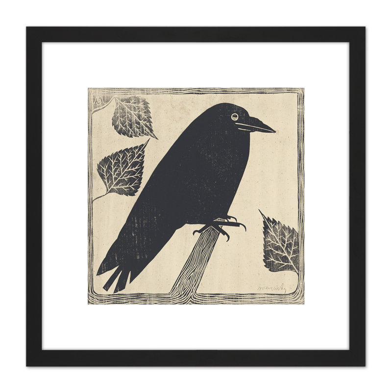Picture Of A Crow by Samuel Jessurun De Mesquita - Single Picture Frame Painting