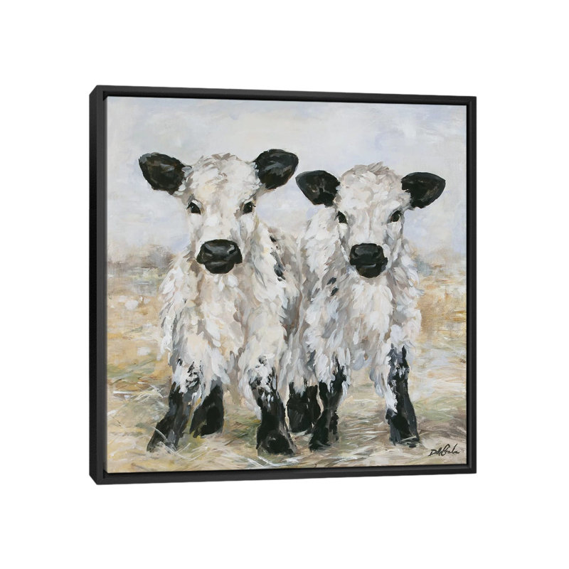 «Freckles And Speckles», peinture sur toile tendue, H 18 po x l 18 po x P 1,5 po, Toile avec cadre flottant noir