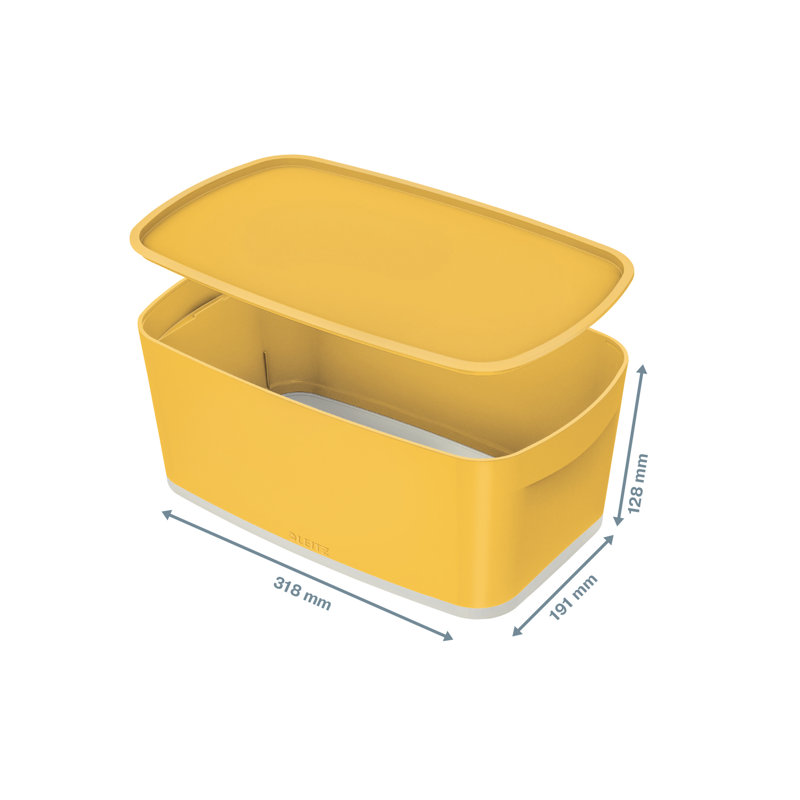 Cosy Polysterene Storage Bin, Yellow