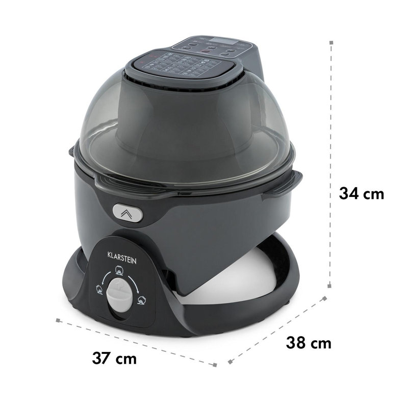 Klarstein VitAir 6L Air Fryer, Grey/Black
