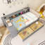 Lit plateforme simple en bois avec tablettes de rangement, tiroirs, station de charge-1749704034-1749704033
