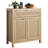 Sideboard Buffet Storage Cabinet Set Of 2, Credenza Buffet Table, Boho Console Accent Cabinet With Doors And Drawer, Coffee Bar Cabinet For Kitchen Entryway Living Room, Natural