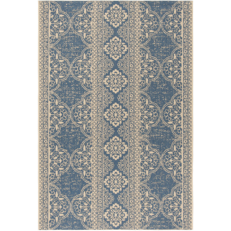 Tapis d'intérieur / extérieur oriental Berardi Linden 100 Performance, Rectangle 5 pi 3 po x 7 pi 6 po