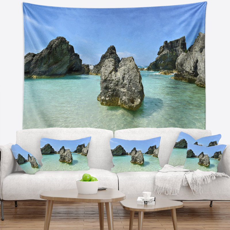 Tapisserie cove bermudes beach cheval bay, H 50 po x l 60 po