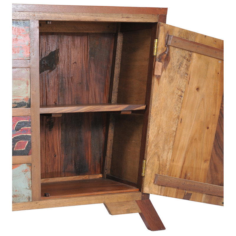 Buffet en bois de teck 4 tiroirs Barnes