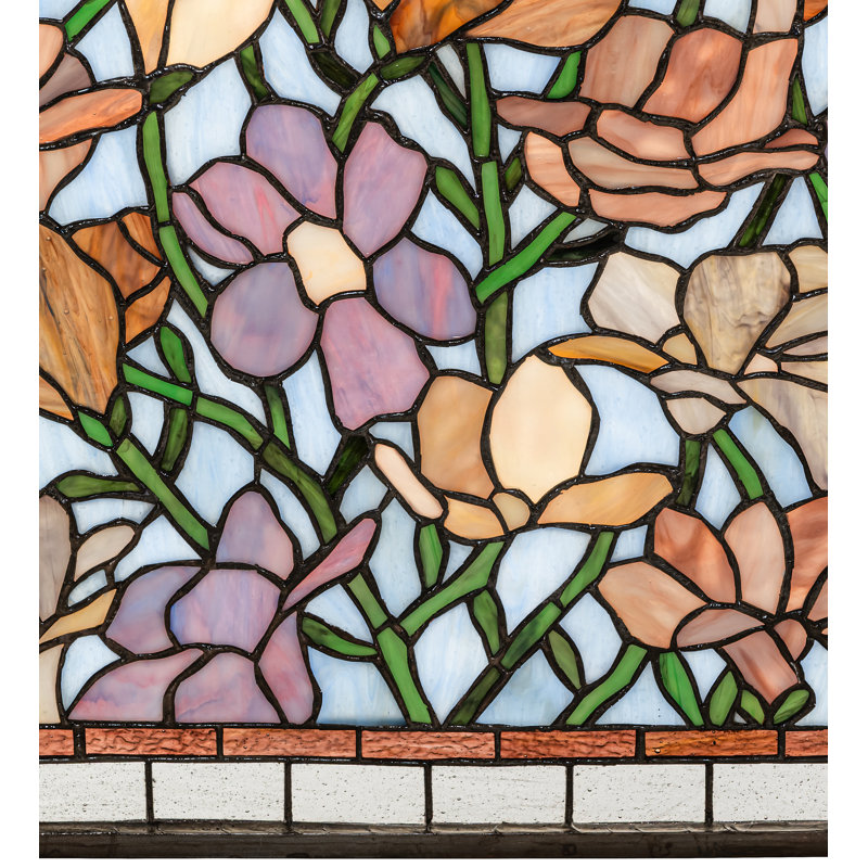 Tiffany Sugar Magnolia Stained Glass Window