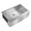 33" L x 21" W Stainless Steel Undermount Apron Kitchen Sink with Grid and Strainer