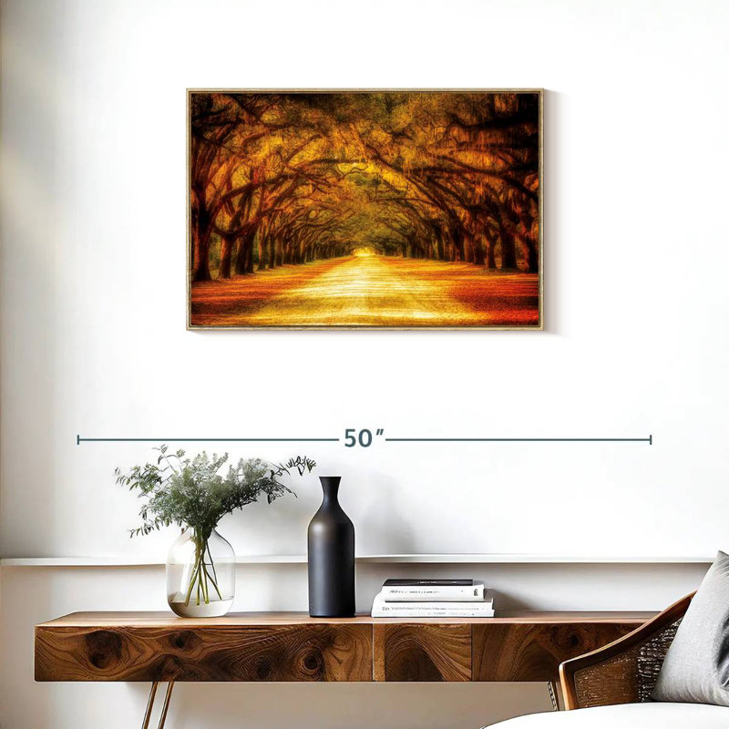 Oak Tree Road, Cadre flottant en bois naturel, 31 po x 21 po